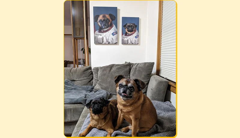 The Astronaut Pet Portrait