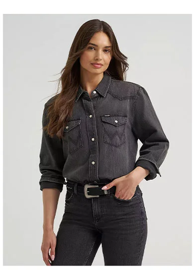 Women's Boyfriend Denim Shirt