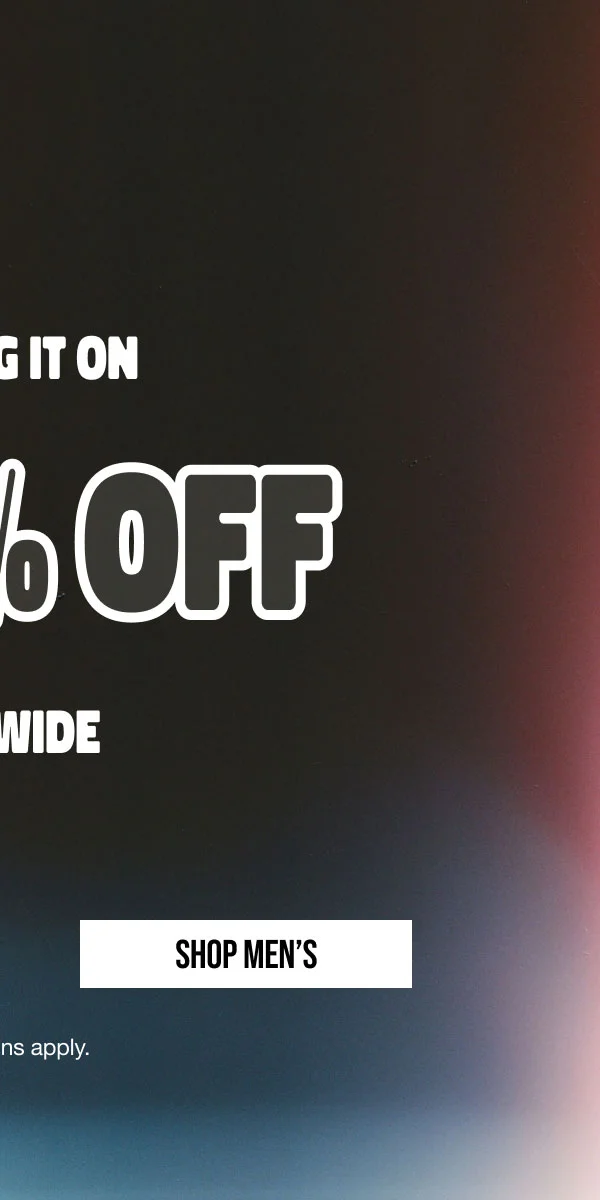 Up to 50% off Sitewide Shop Men's