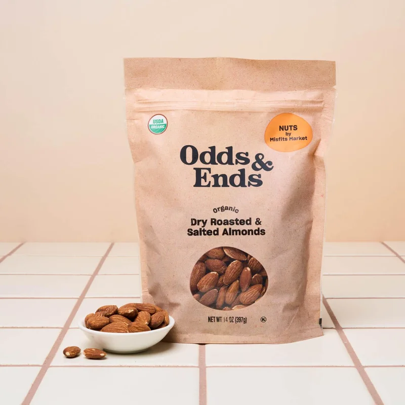 Organic Roasted & Salted Almonds, 14 Oz