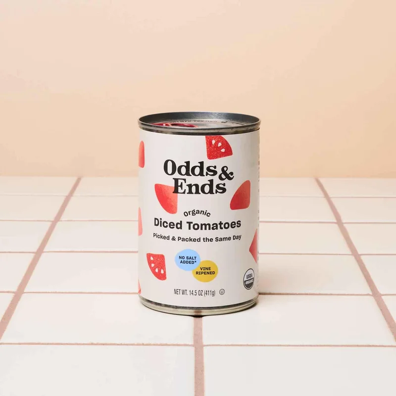 Organic Diced Tomatoes No Salt Added, 14.5 Oz