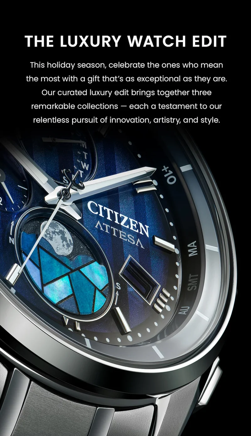 The Luxury Watch Edit | ATTESA Blue Dial Super Titanium Bracelet BY1000-51L