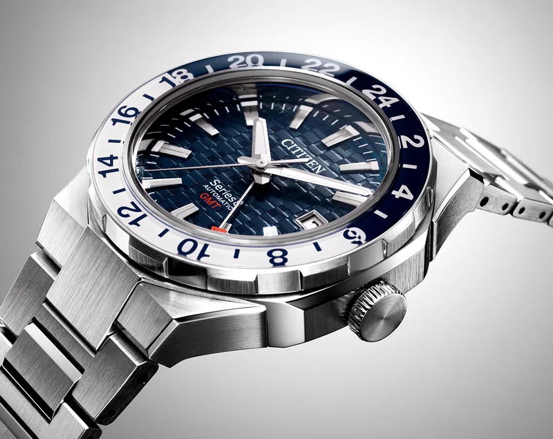 Series8 880 GMT Navy Dial Stainless Steel Bracelet NB6034-58L