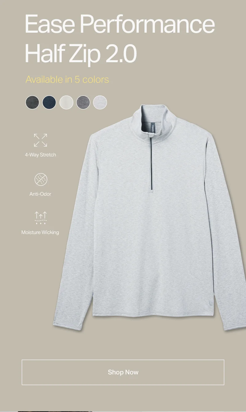 Ease Performance Half Zip 2.0