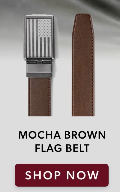 Mocha Brown Flag Belt