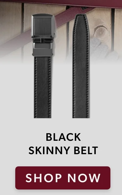 Black Skinny Belt