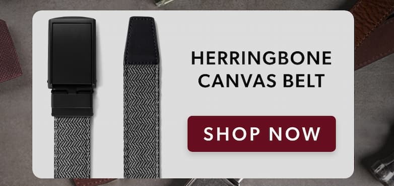 Herringbone Canvas Belt Herringbone Canvas Belt
