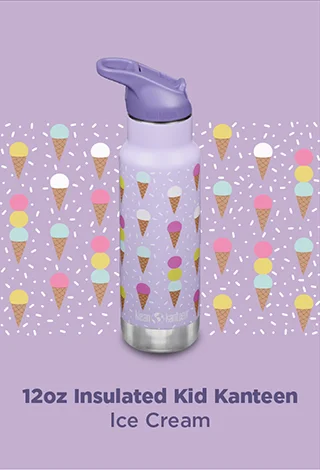 12oz Insulated Kids' Bottle - Ice Cream