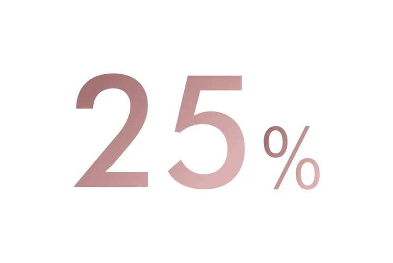 25%