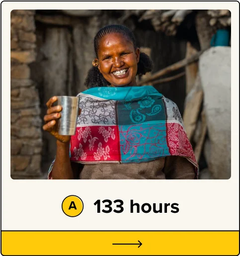 A. 133 hours