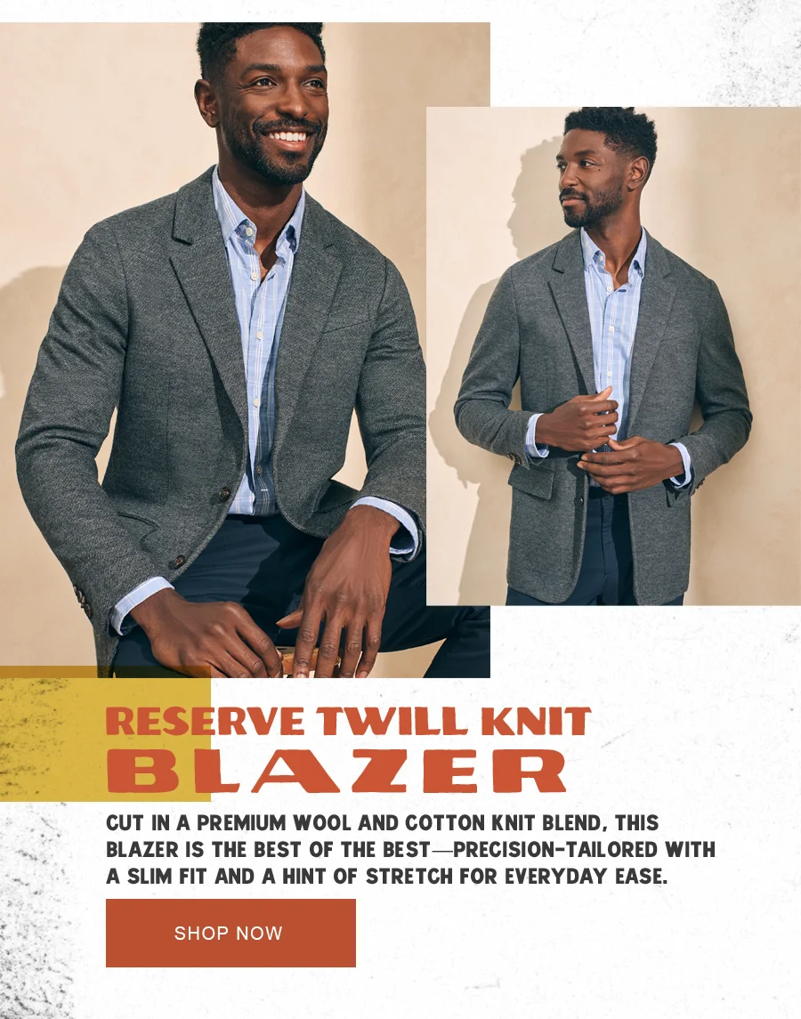 Reserved Twill Knit Blazer