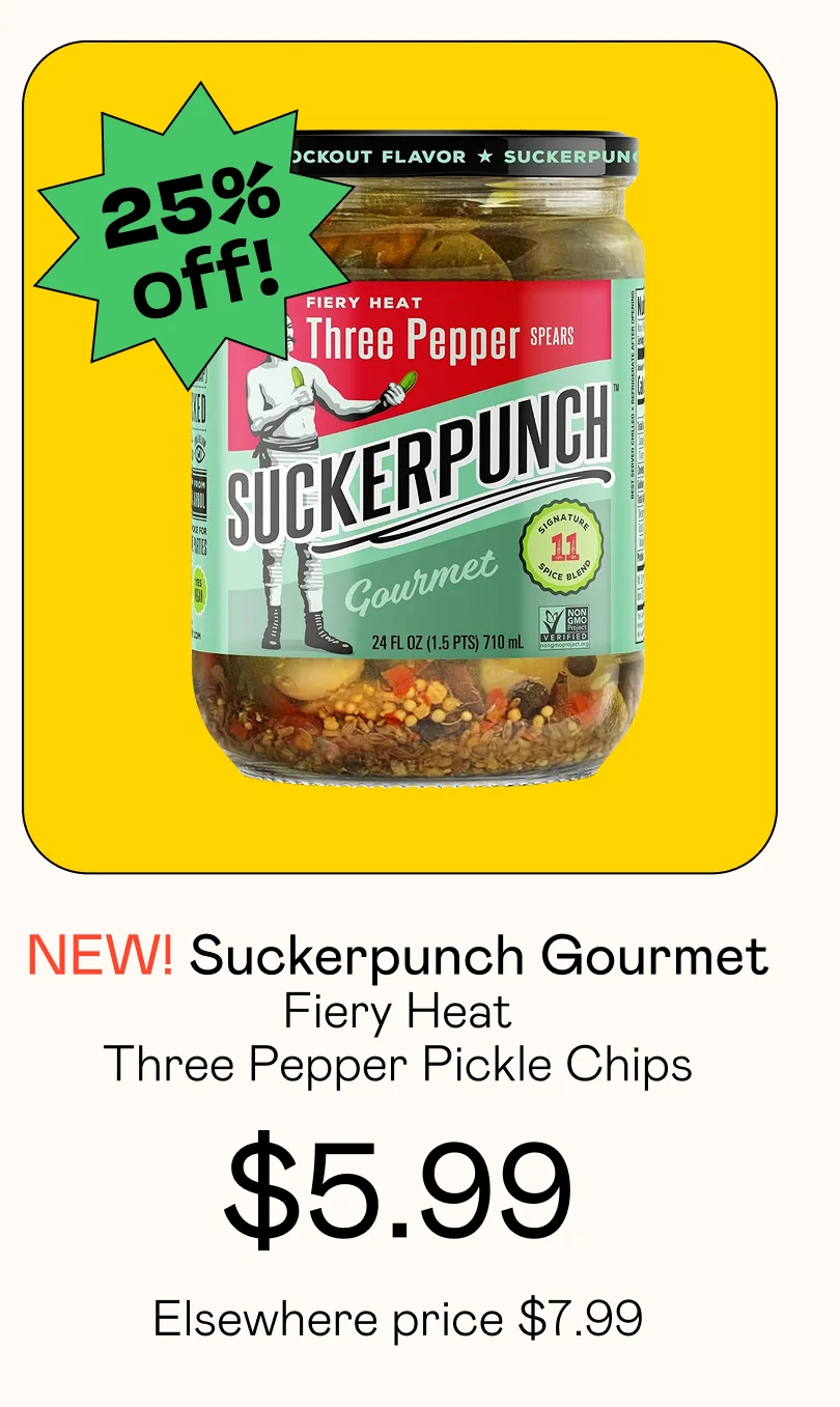 Fiery Heat Three Pepper Pickle Chips