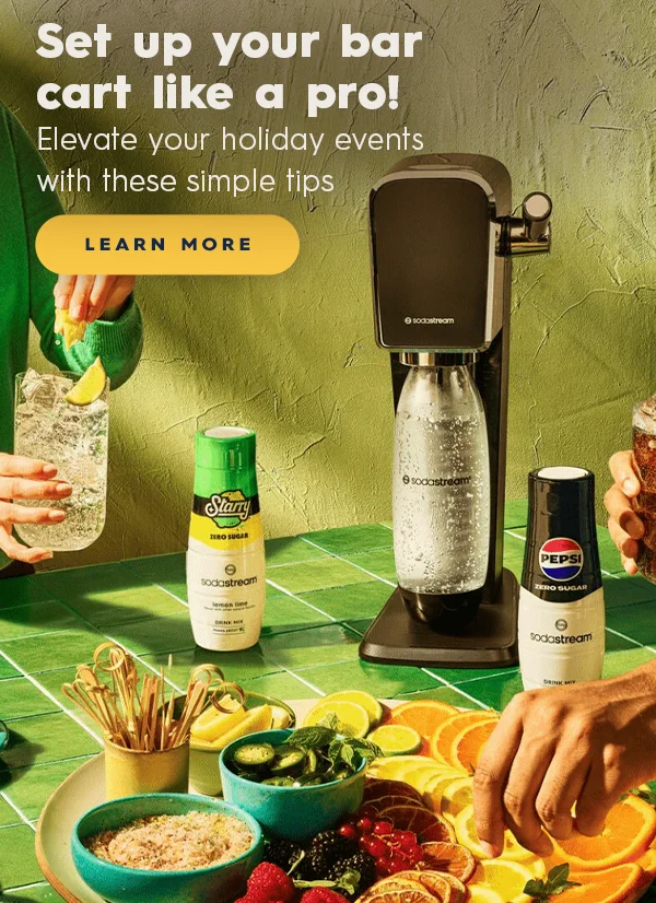 SodaStream - bar-cart-ready