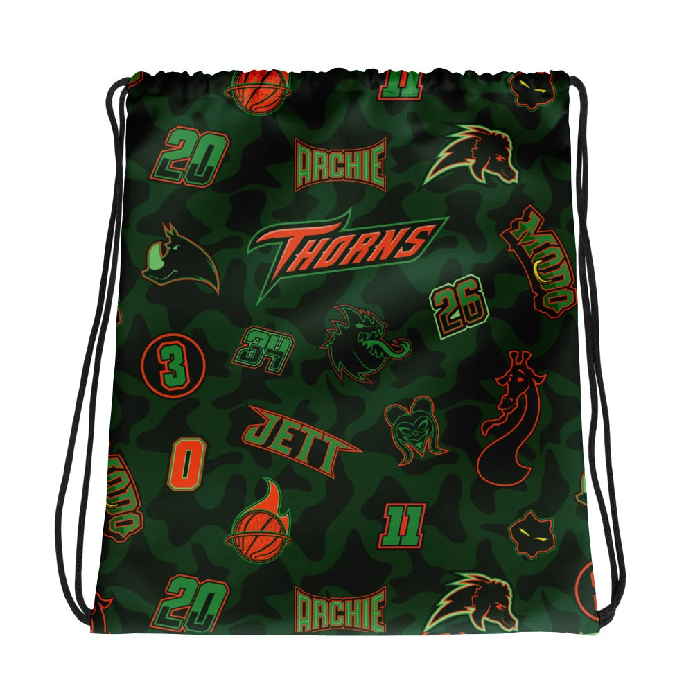 GOAT Drawstring Bag Featuring Icons