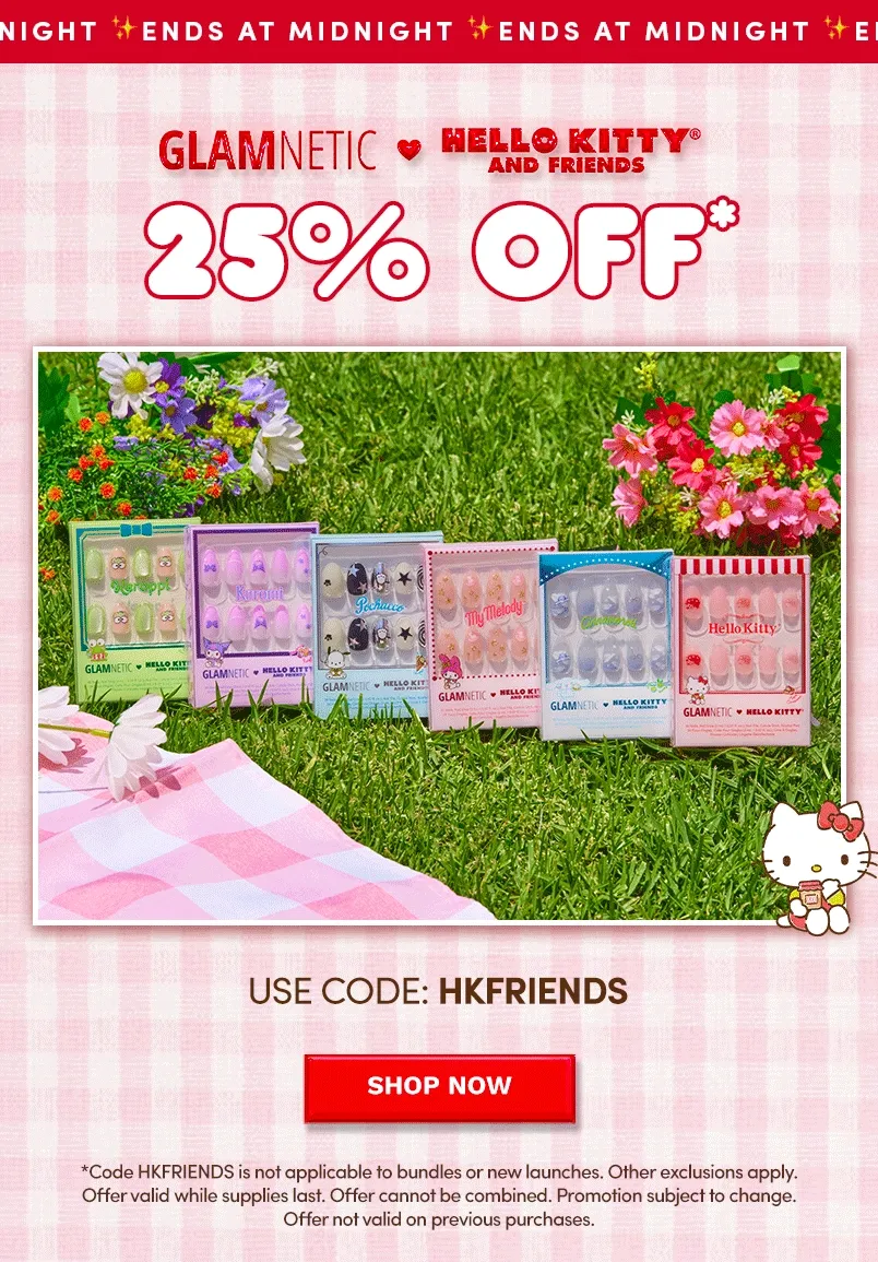 Ends Tonight: Shop Hello Kitty Anniversary Sale