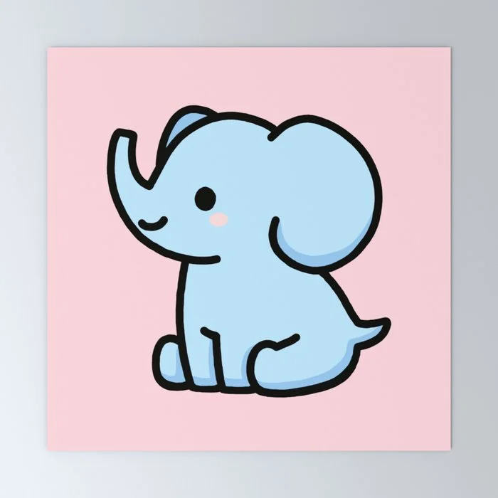 Elephant Mini Art Print Mini Art Print