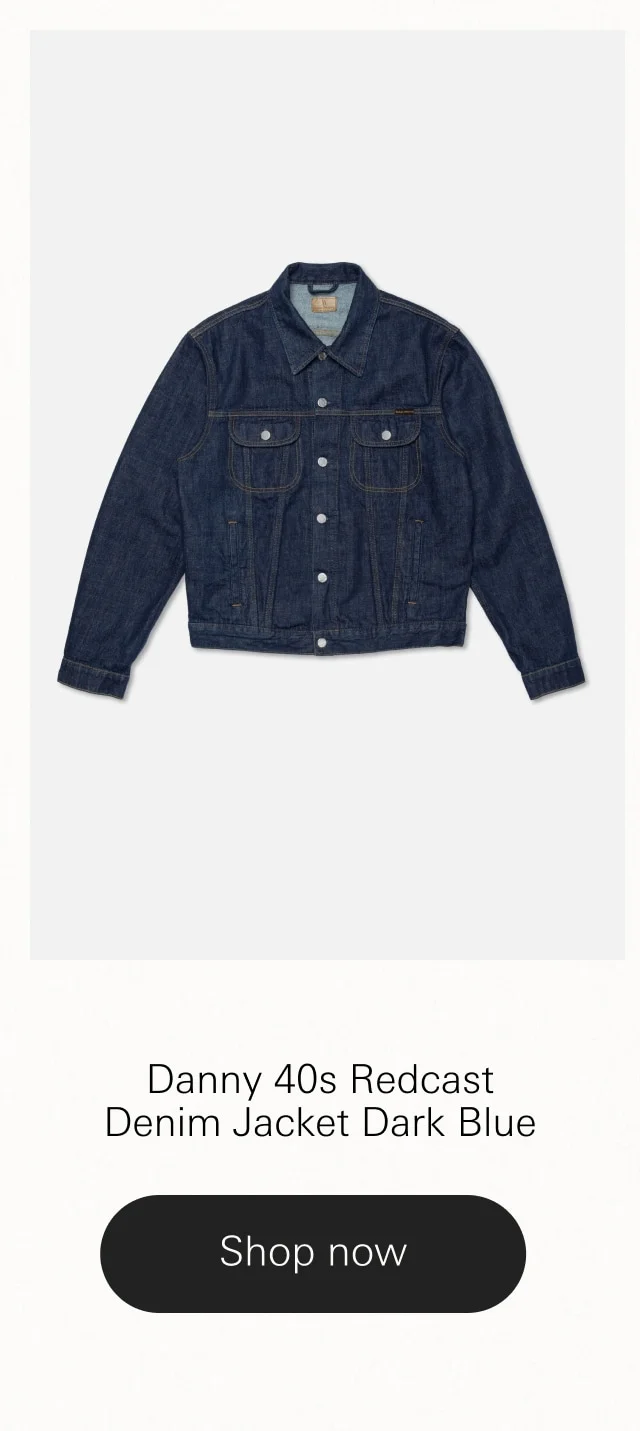Danny 40s Redcast Denim Jacket Dark Blue