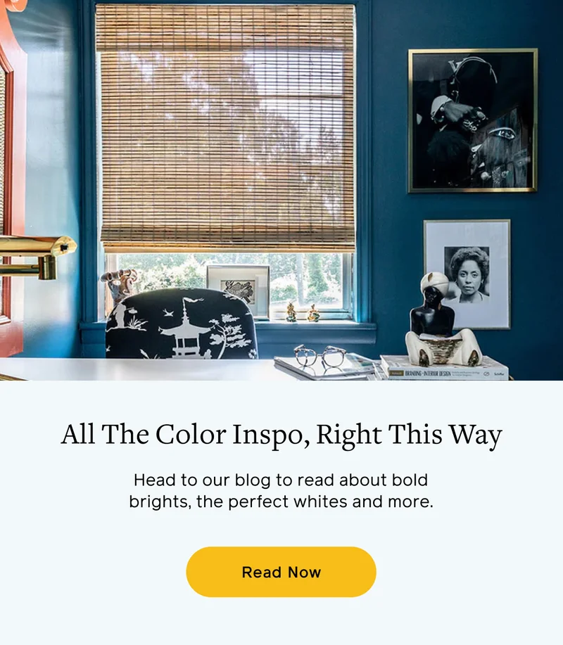 All The Color Inspo, Right This Way. Head to our blog to read about bold brights, the perfect whites and more. Read Now