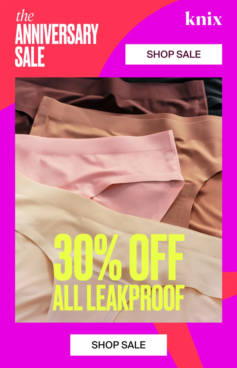 30% OFF ALL LEAKPROOF
