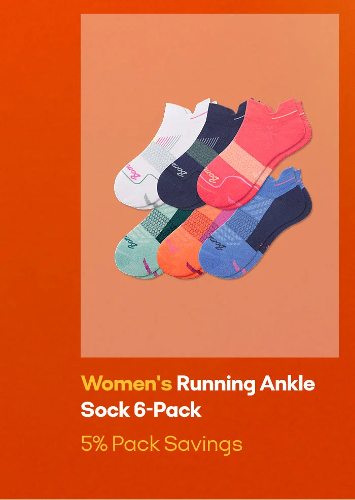 Women's Running Ankle Sock 6-Pack 5% Pack Savings