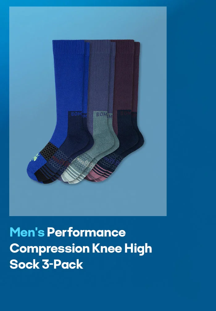 Men's Performance Compression Knee High Sock 3-Pack