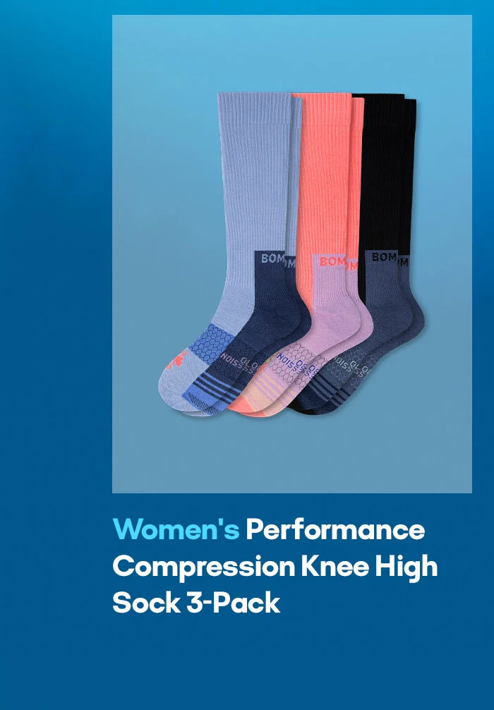 Women's Performance Compression Knee High Sock 3-Pack