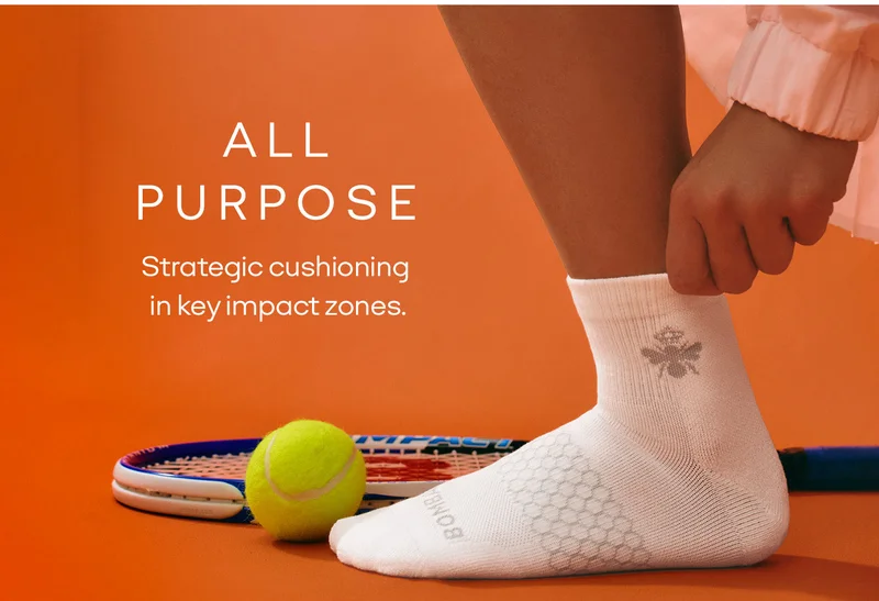 ALL PURPOSE. Strategic cushioning in key impact zones.