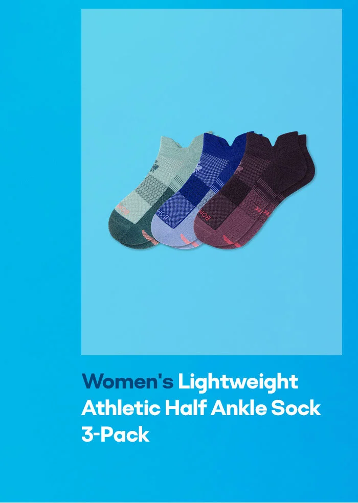 Women's Lightweight Athletic Half Ankle Sock 3-Pack