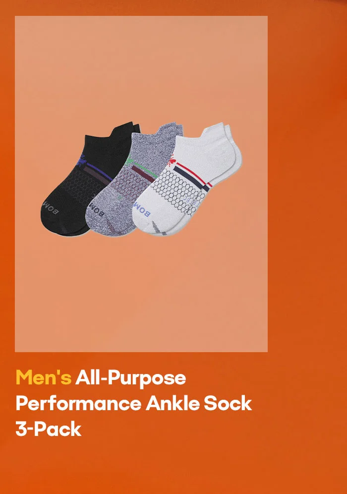 Men's All-Purpose Performance Ankle Sock 3-Pack