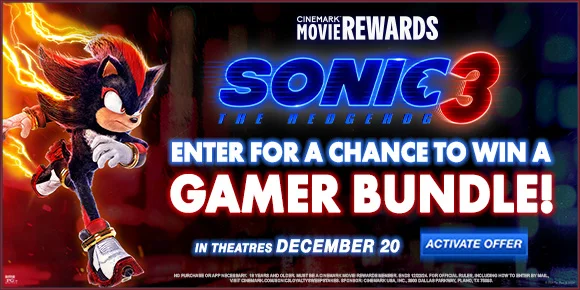 SONIC THE HEDGEHOG | ENTER FOR A CHANCE TO WIN A GAMER BUNDLE! | ACTIVATE OFFER >