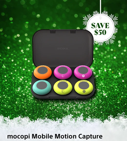 Save $50 | mocopi Mobile Motion Capture