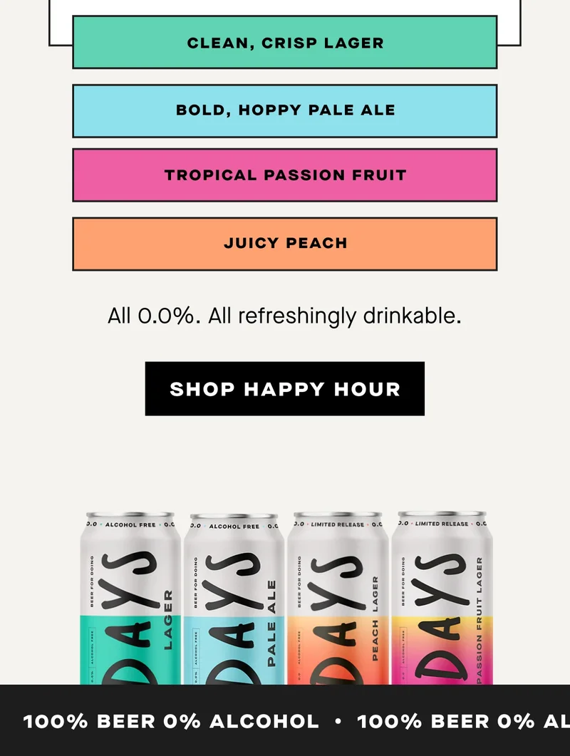 Shop happy hour