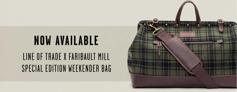 Line of Trade x Faribault Mill Special Edition Weekender Bag