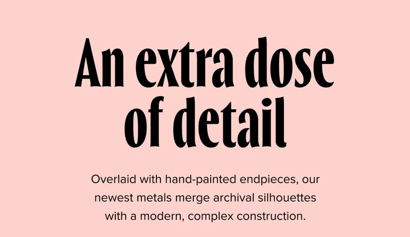 An extra dose of detail
