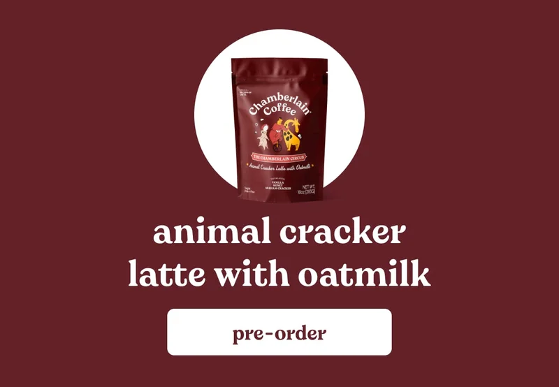 animal cracker latte. pre-order now.