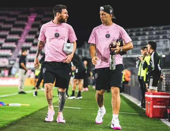 Pink is the new black: Messi spotted in the custom-made CLIMACOOL24