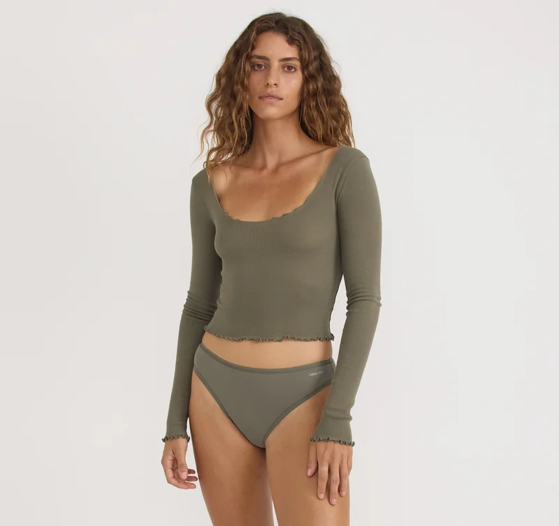 Image of Core Rib High-Leg Briefs