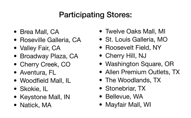 Participating Stores