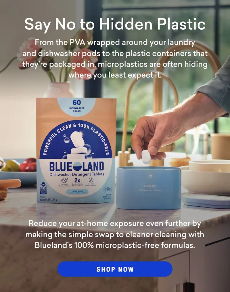 Say no to hidden plastic with 100% plastic-free formulas from Blueland.