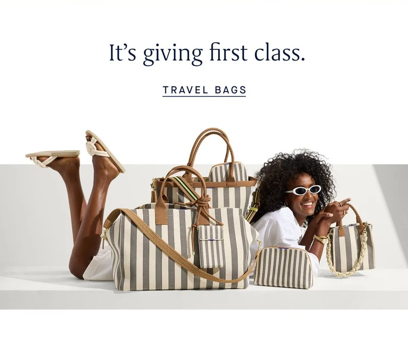 It’s giving first class. TRAVEL BAGS