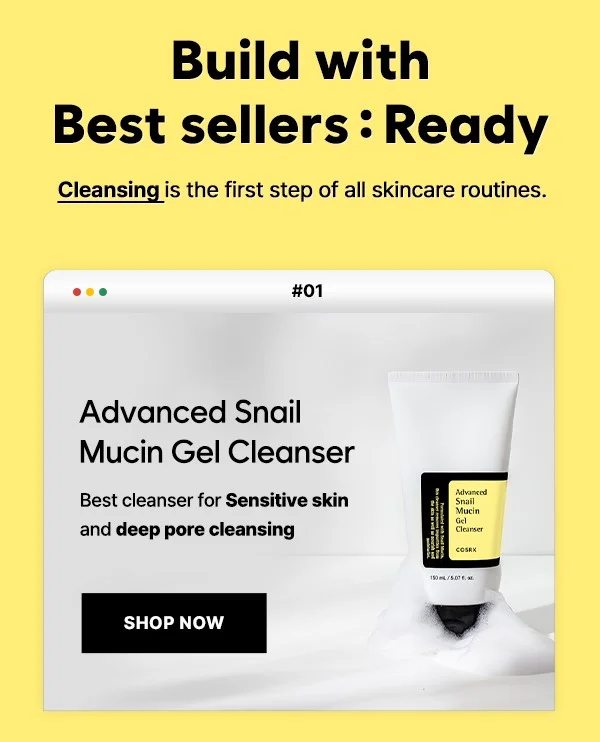 best seller ready mucin gel cleanser