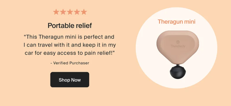 Theragun mini | Portable relief | Shop Now