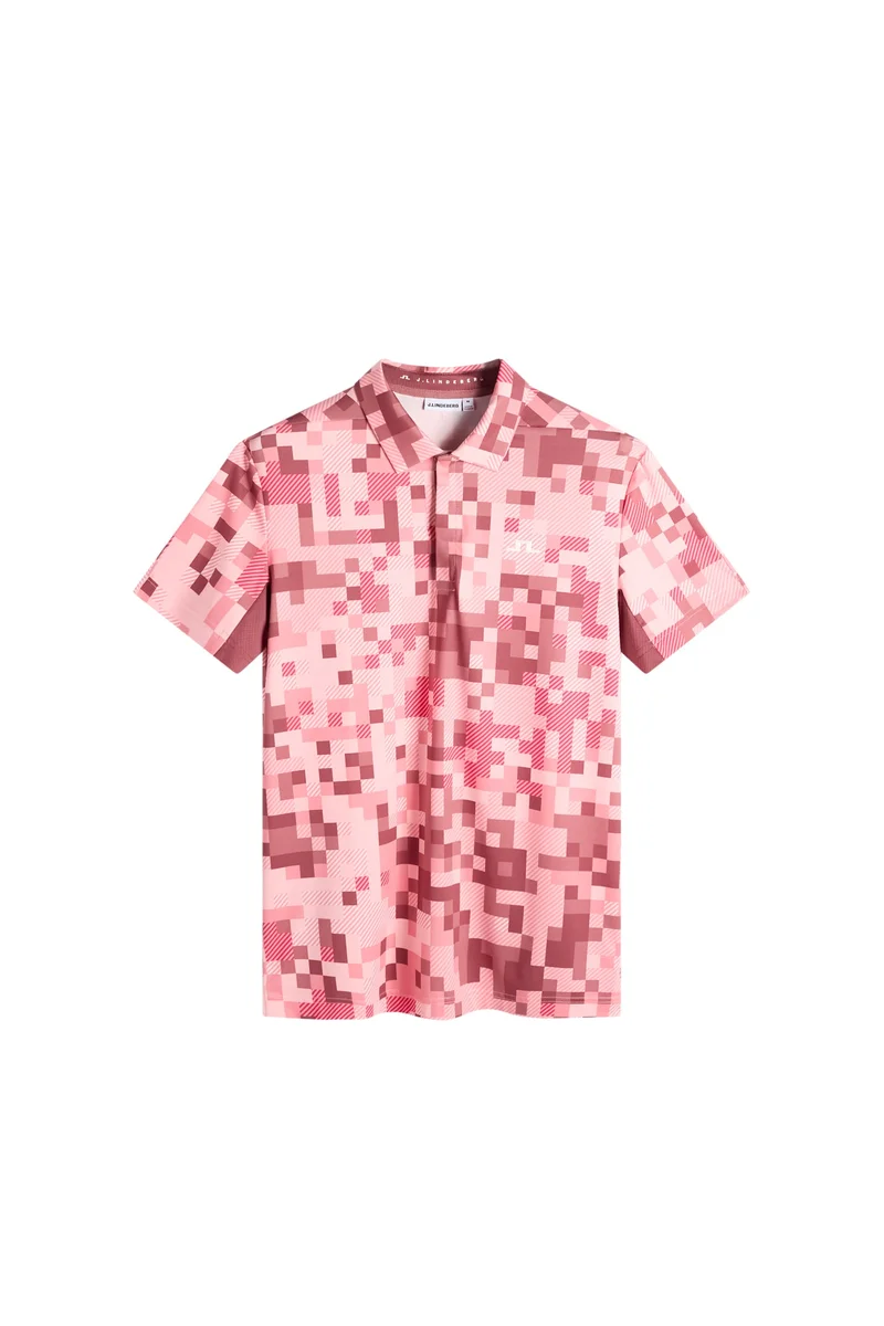 Image of Dario Tour Print Polo / Tour 26 Pink L
