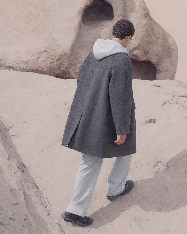 Image | ReWool Car Coat | Heather Charcoal