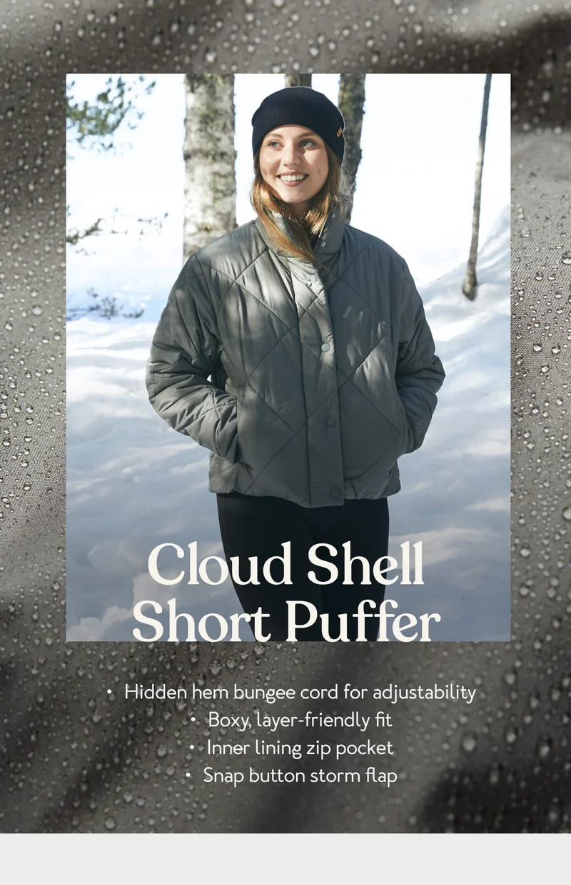 Cloud Shell Short Puffer