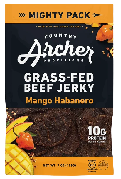 Image of Country Archer Mango Habanero Beef Jerky