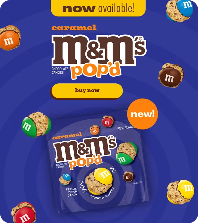 CARAMEL M&M'S POP'D