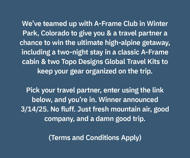 The Mountain Getaway Giveaway
