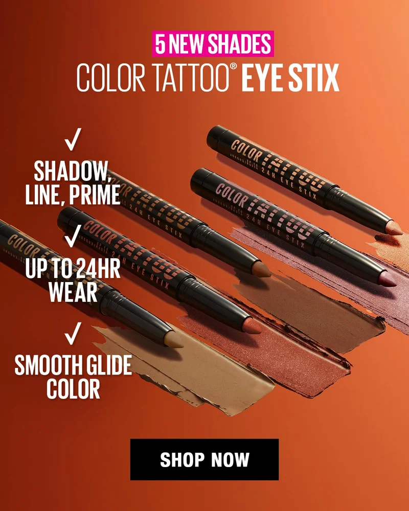 5 NEW Shades of Color Tattoo Eye Stix