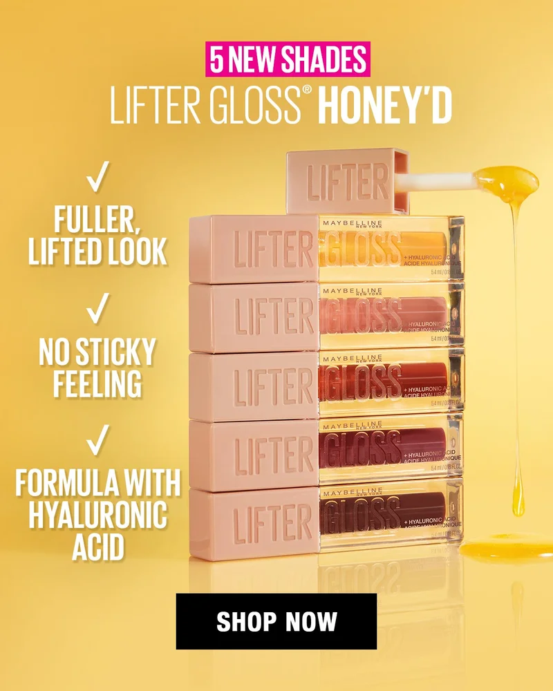 5 NEW Honey'd Shades of Lifter Gloss